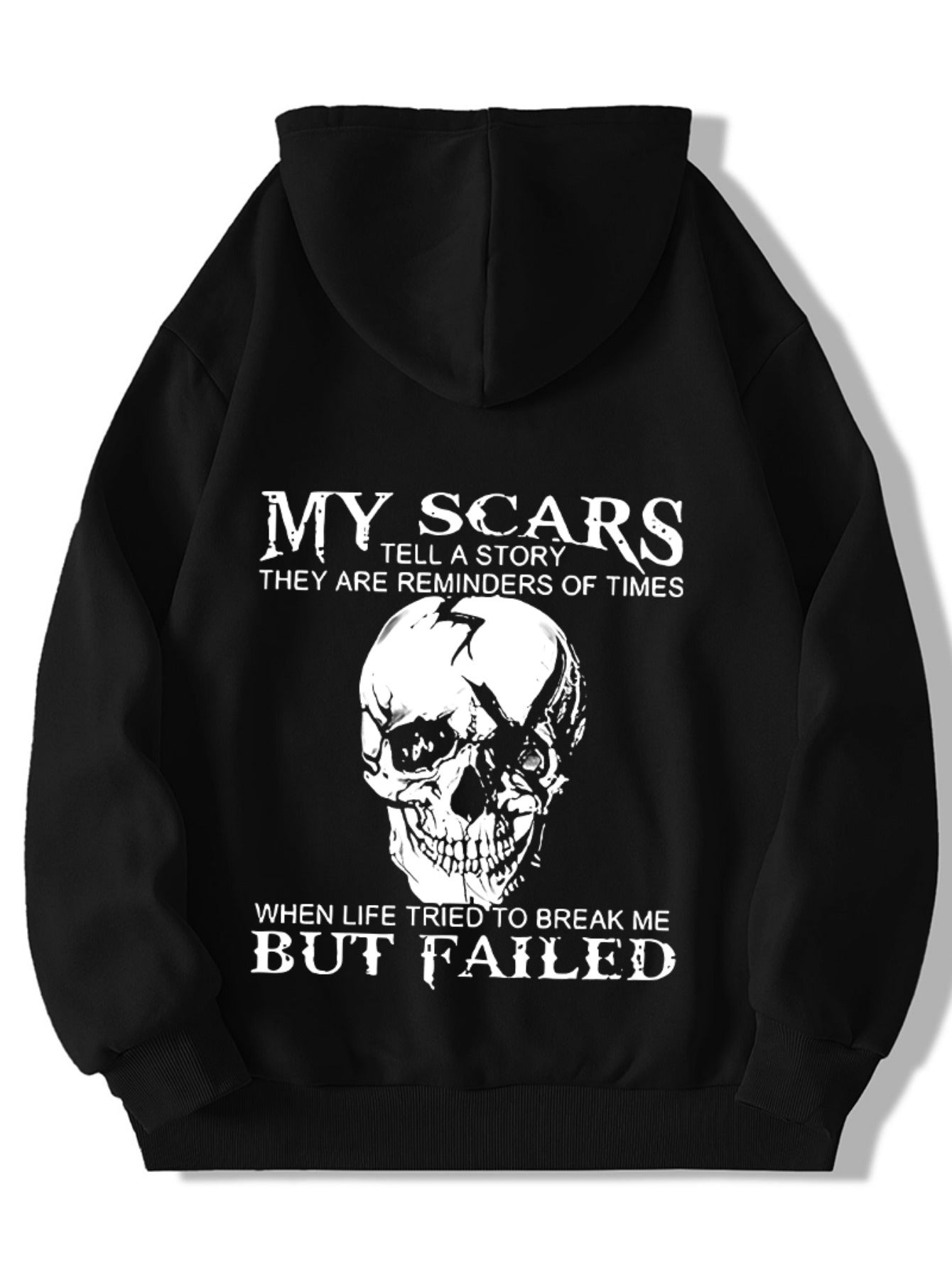 Men's Inspirational Skull Graphic Hoodie - \