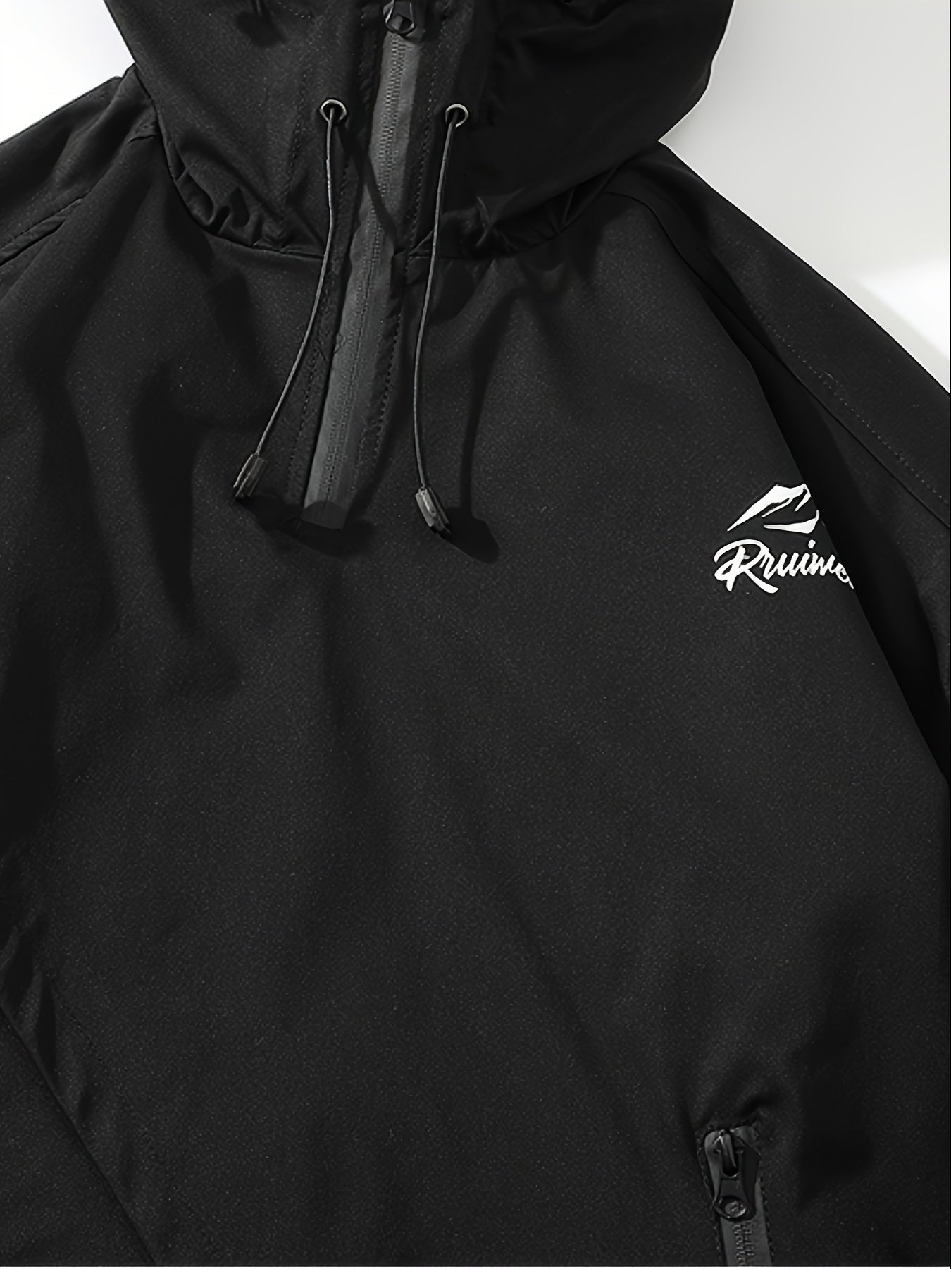 Hooded Jacket OverSize Jackets For Men Patchwork Zipper Coats