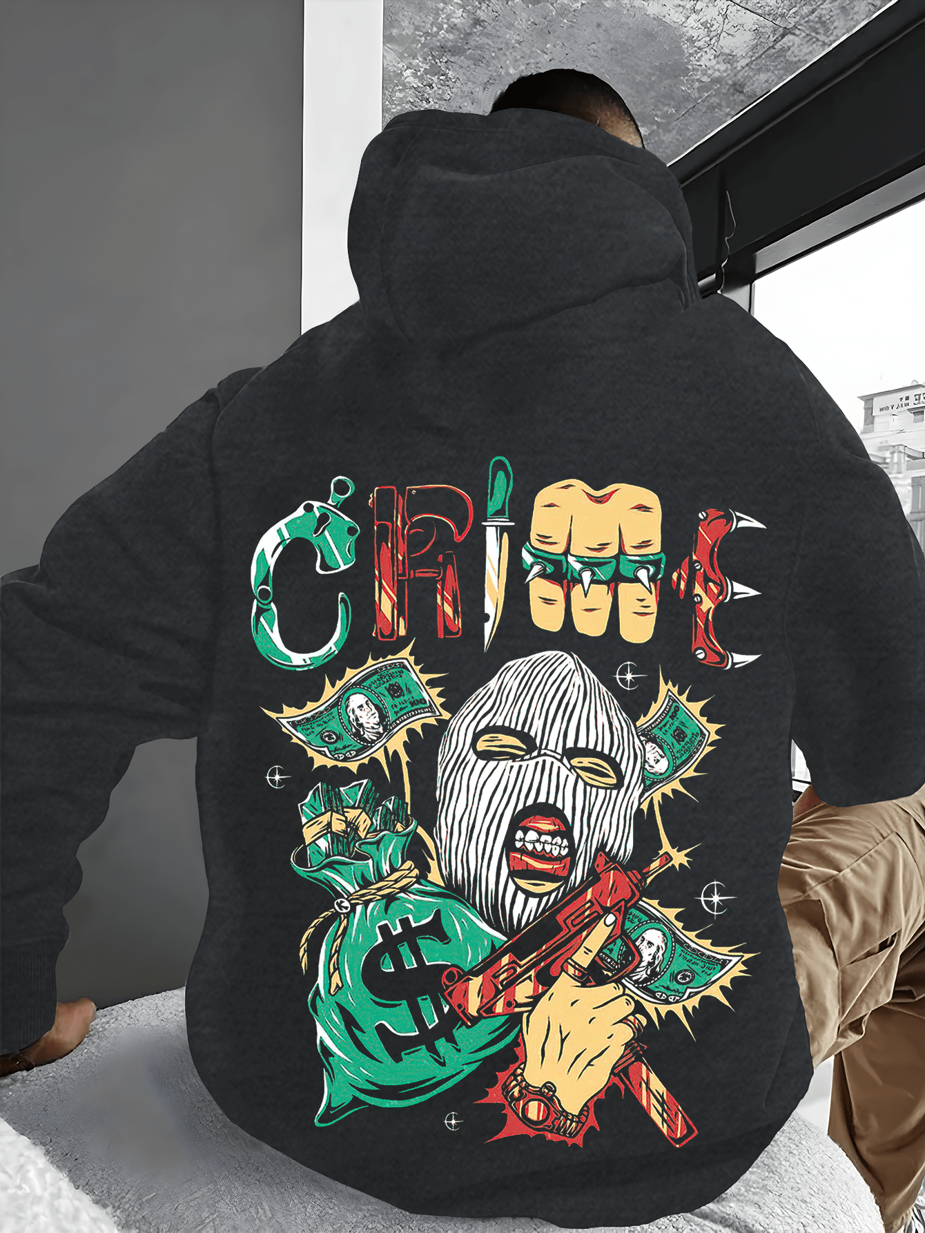 Men's Trendy Graphic Hoodie with \