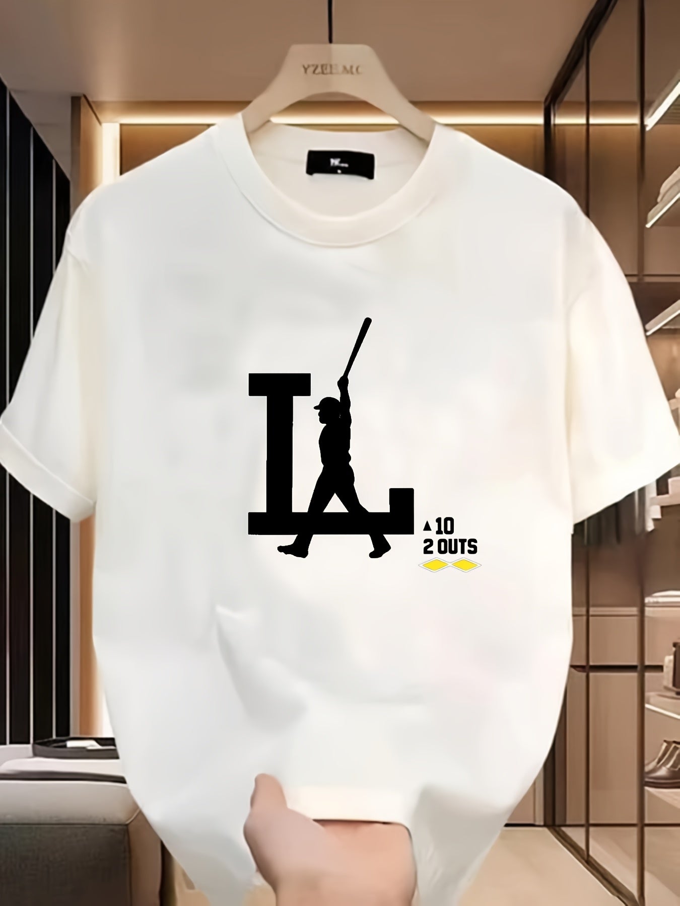 Men's cotton short-sleeved T-shirt Summer thin round neck top versatile breathable casual tee basic solid color single piece