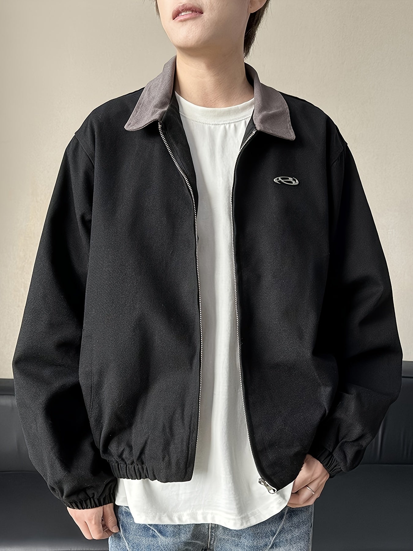 American Detroit Jacket Men's Spring And Autumn Tide Brand Retro Loose Couple Lapel Jacket Men