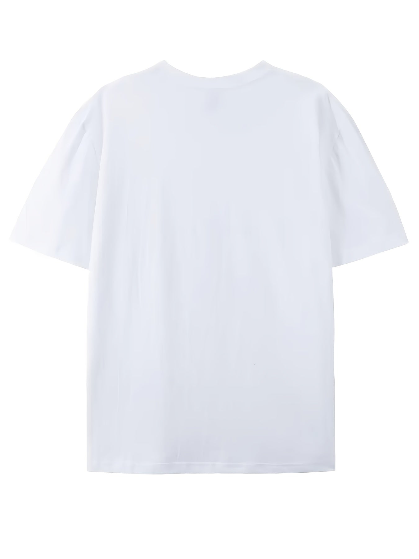 Men's cotton short-sleeved T-shirt Summer thin round neck top versatile breathable casual tee basic solid color single piece