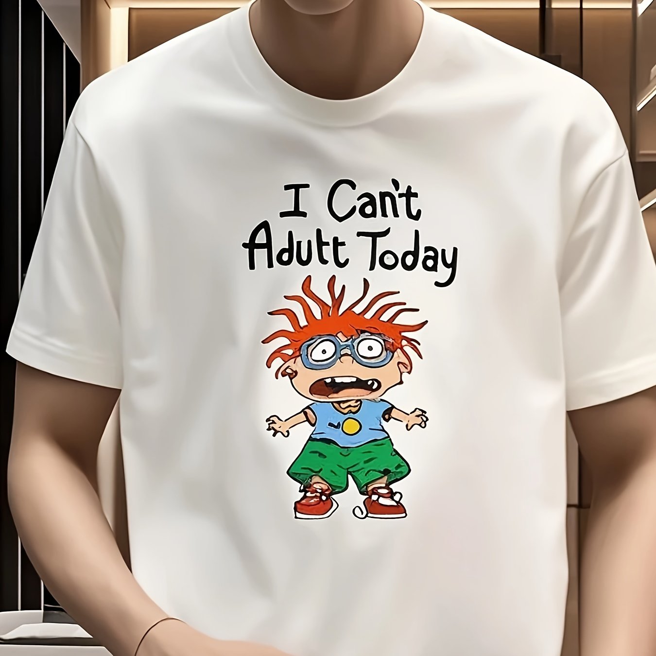 Men's short-sleeved shirt, a must-have for going out, two colors available, cost-effective, breathable pure cotton