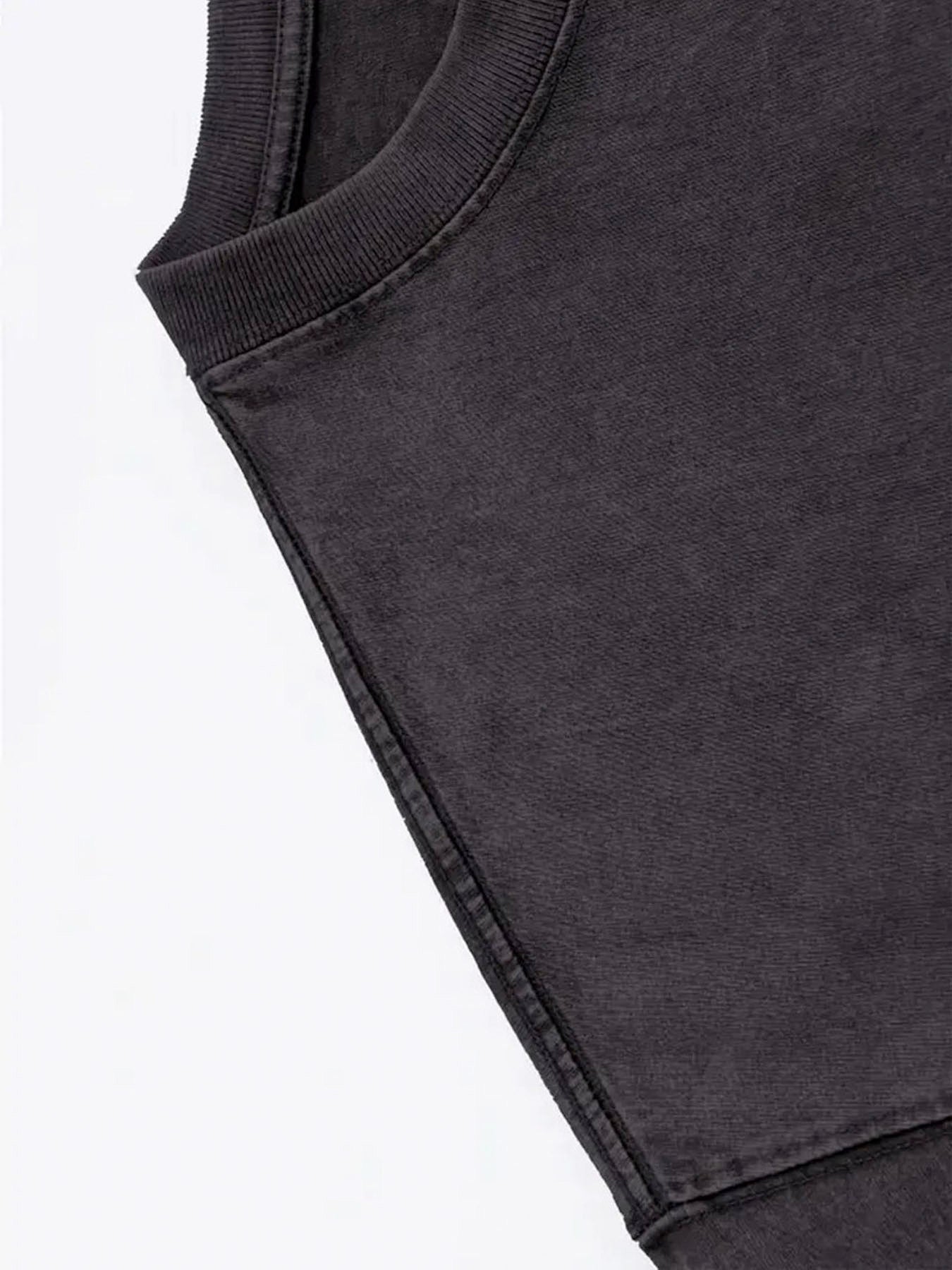 1pc, 230G Washed, Playful Cat Print T-Shirt, High-Quality Wax Printed Cotton Retro Fashion Brand T-Shirt, a Certain Thickness Holiday Gift, Easter Limited Edition, Suitable for Spring And Easter Gifts