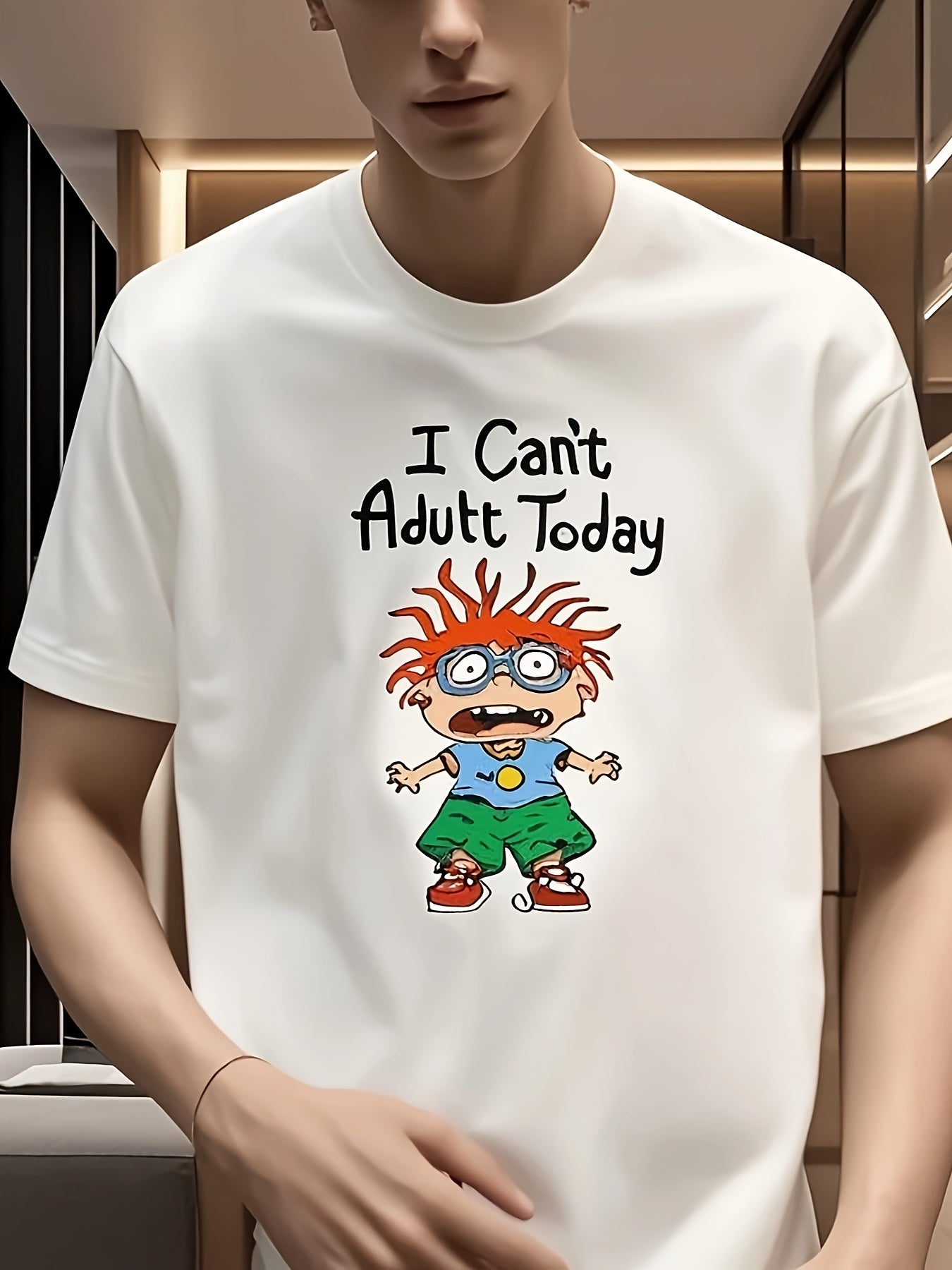 Men's short-sleeved shirt, a must-have for going out, two colors available, cost-effective, breathable pure cotton