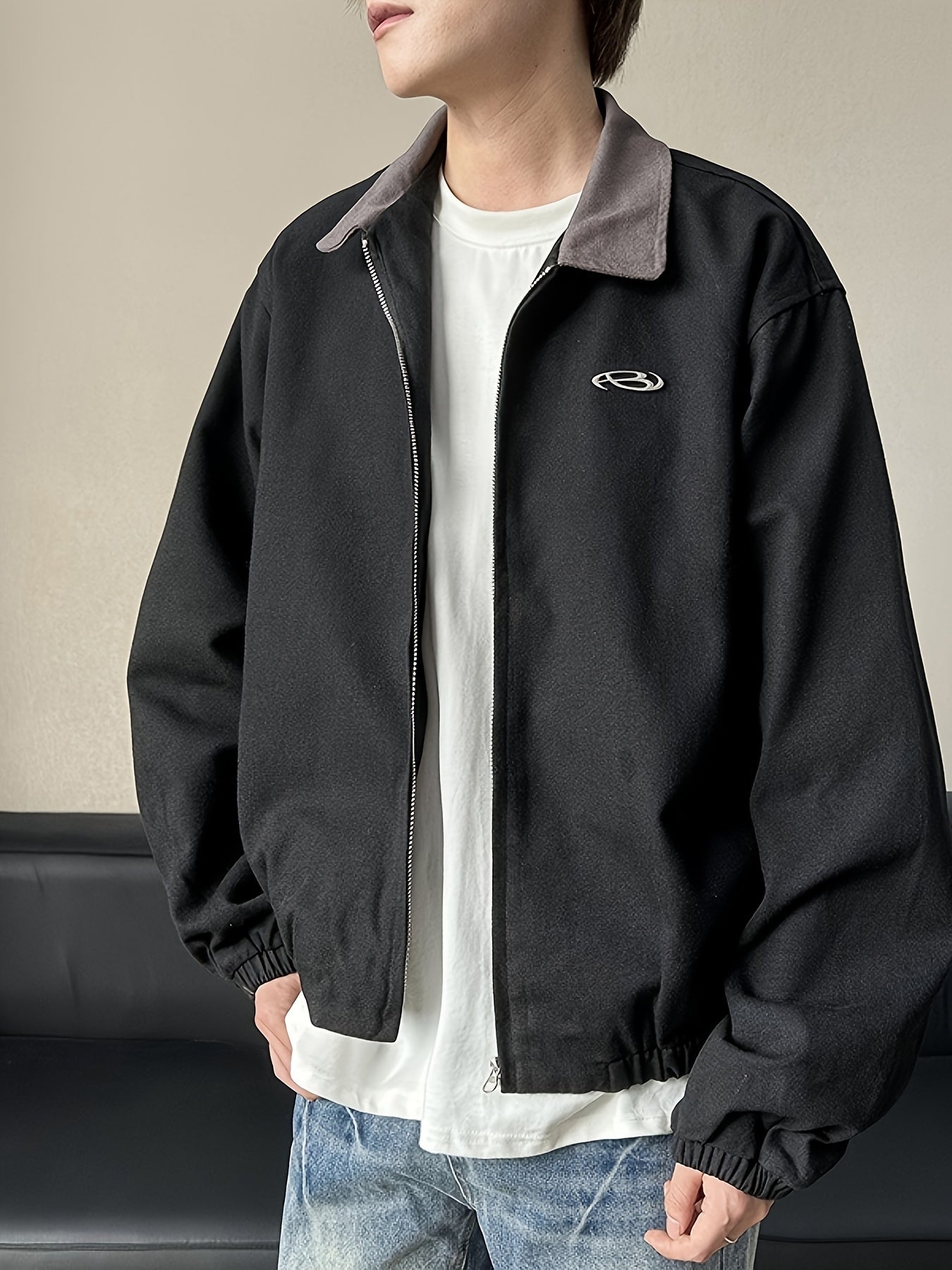 American Detroit Jacket Men's Spring And Autumn Tide Brand Retro Loose Couple Lapel Jacket Men